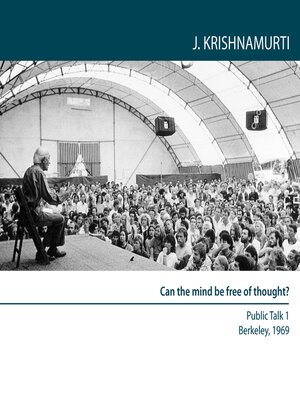 cover image of Can the Mind Be Free of Thought?